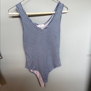 Blue Striped women’s One Piece